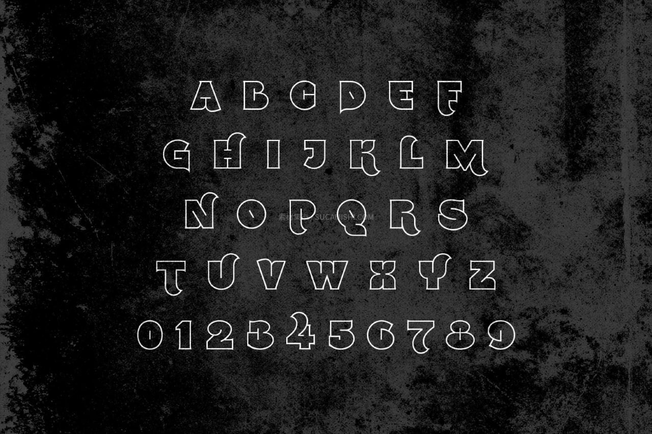 Namskout亲和力粗体英文字体,免费可商用